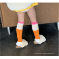 Nouveaux bas de bébé à rayures sur le genou printemps été chaussettes pour enfants